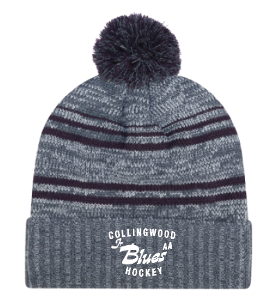 Jr. Blues - Pom Toque Charcoal/Navy