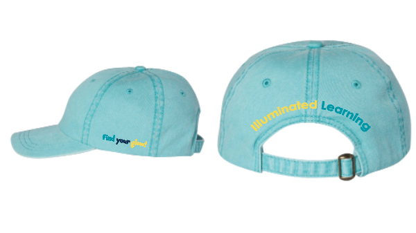 Illuminated Learning - Aqua Pigment Dyed Cap (Copy)