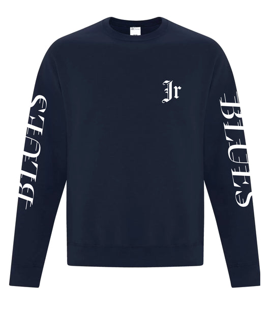 Jr Blues Merch - Navy Blue Crewneck