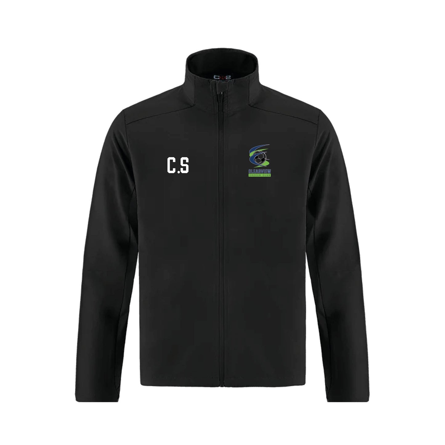 Clearview Soccer Club - Track Suit Top Black