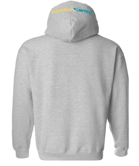 Illuminated Learning - Grey Pullover Hoodie