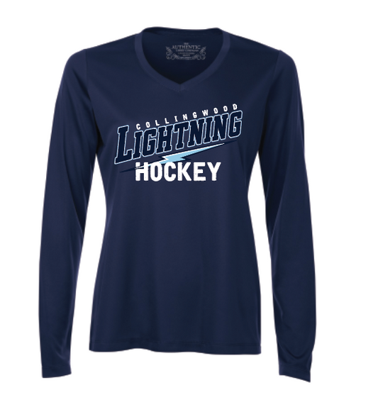 Collingwood Lightning - Longsleeve Tech - Slant Logo