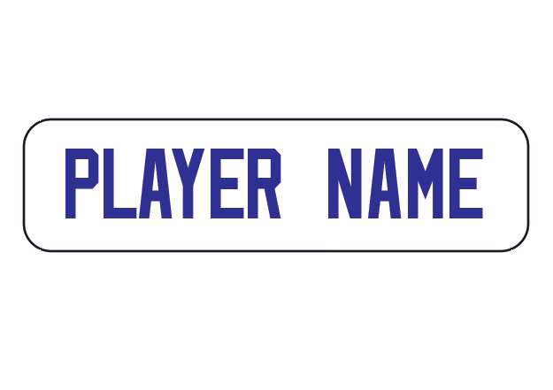 Lightning Name Bar - White