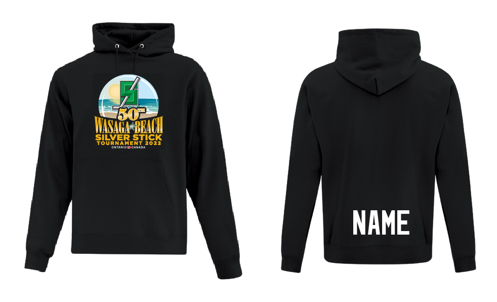 Wasaga Beach Silver Stick Hoody- for Delivery After the Tournament