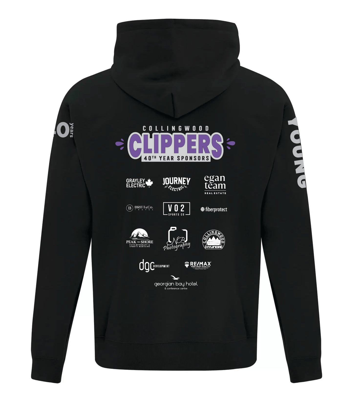 Collingwood Clippers 40th Anniversary Hoodie