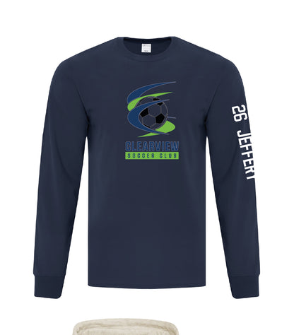 Clearview Soccer Logo Longsleeve