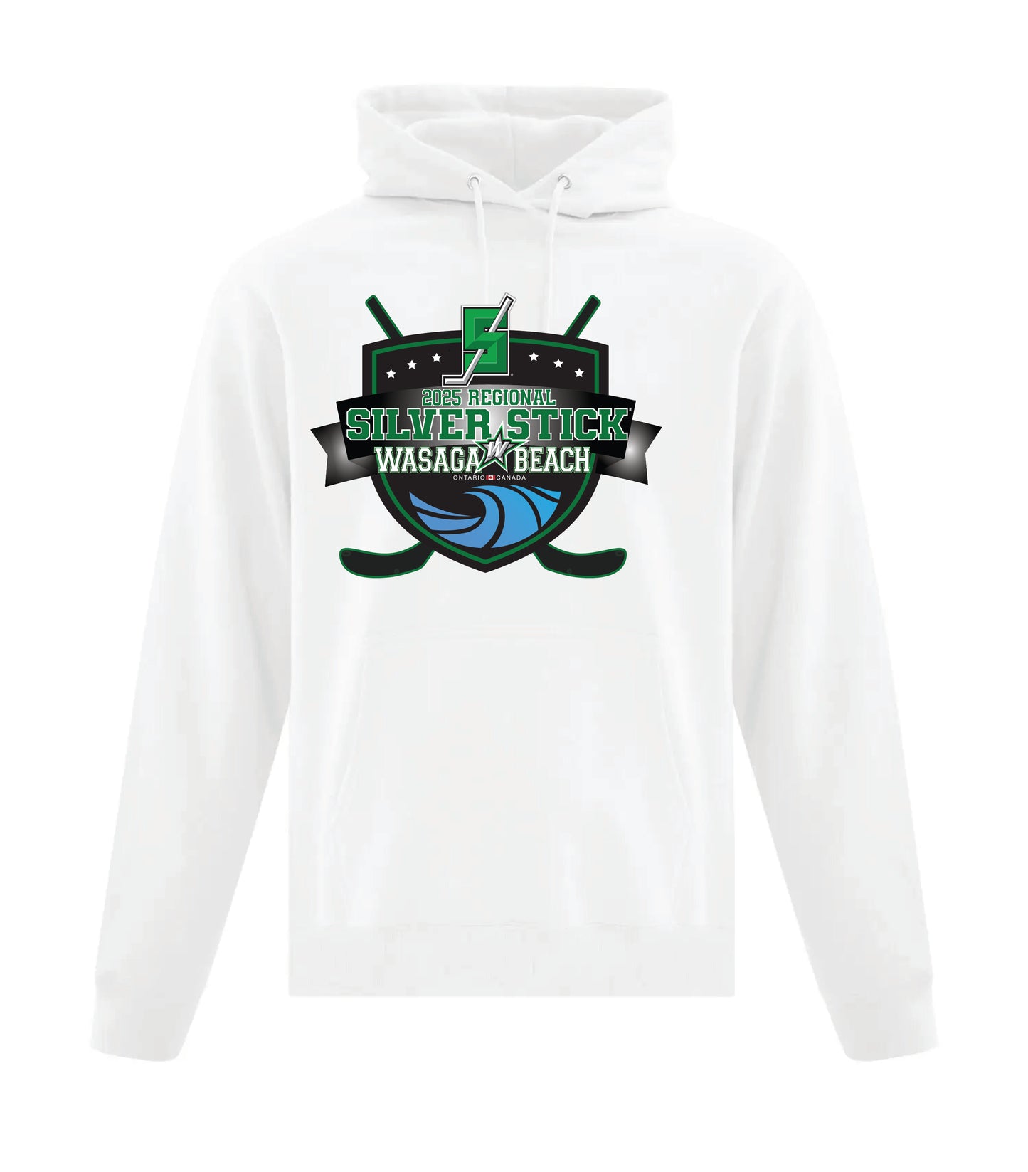 Wasaga Beach Silver Stick Hoody 2025- (November 7 - U15-U18)