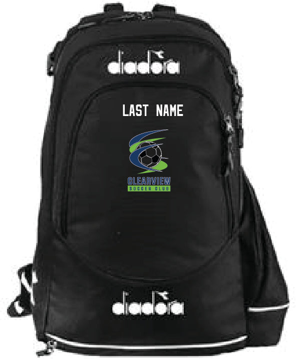 Clearview Soccer - Diadora Backpack