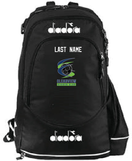 Clearview Soccer - Diadora Backpack