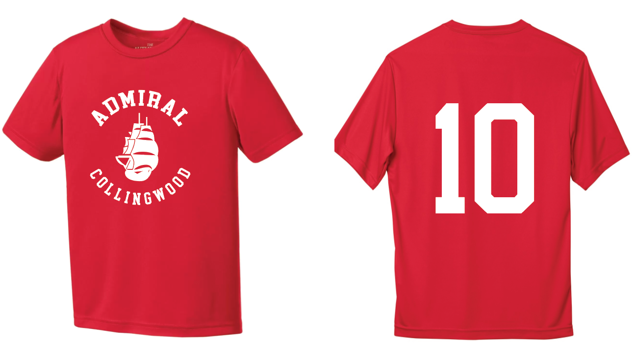 Admiral Athletics T-Shirt - Number Included