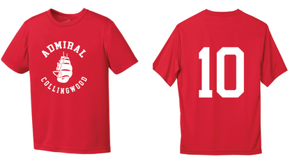 Admiral Athletics T-Shirt - Number Included