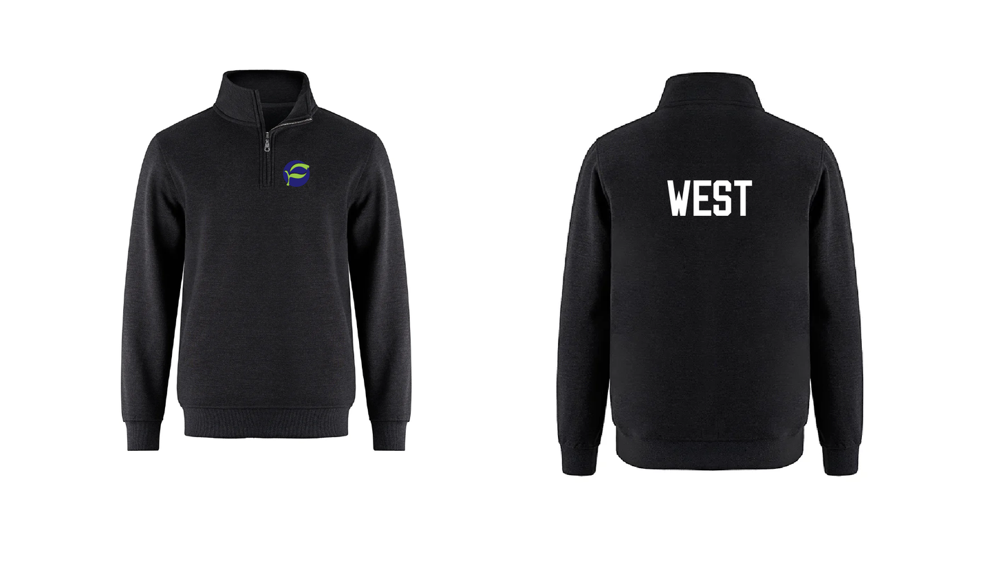 West (Black) Quarter Zip