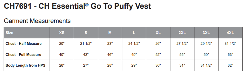 Collingwood Lightning - Puff Vest