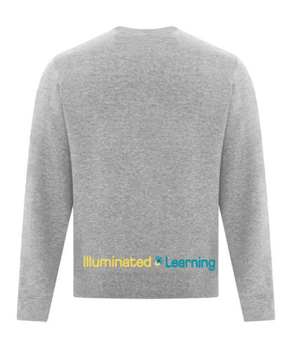 Illuminated Learning - Grey Crewneck Sweatshirt