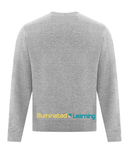 Illuminated Learning - Grey Crewneck Sweatshirt