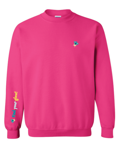Illuminated Learning - Pink Crewneck Sweatshirt (Adult Only)