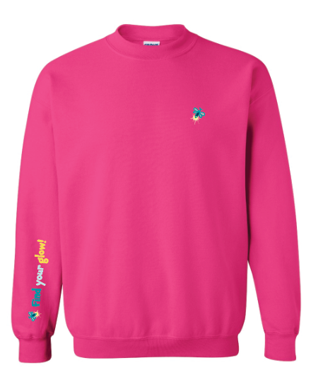 Illuminated Learning - Pink Crewneck Sweatshirt (Adult Only)