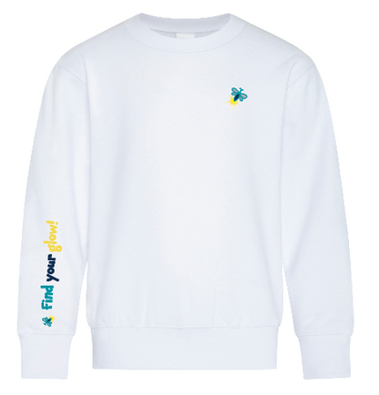 Illuminated Learning - White Crewneck Sweatshirt