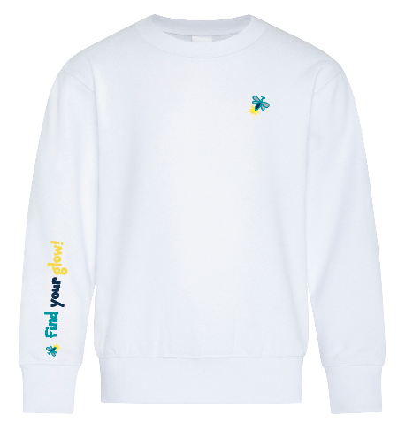 Illuminated Learning - White Crewneck Sweatshirt