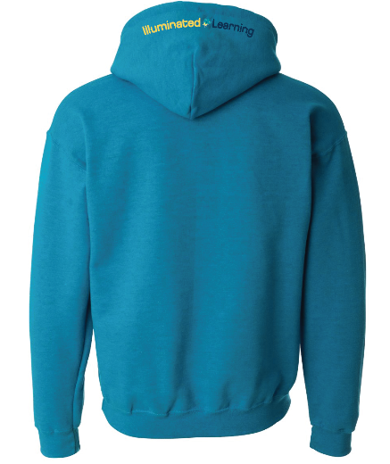 Illuminated Learning - Antique Sapphire Pullover Hoodie (Adult Only)