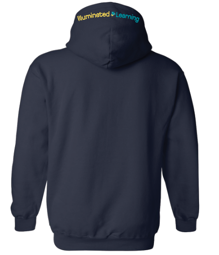 Illuminated Learning - Navy Pullover Hoodie