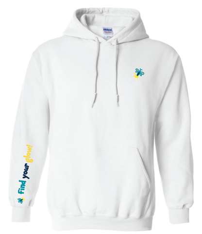 Illuminated Learning - White Pullover Hoodie