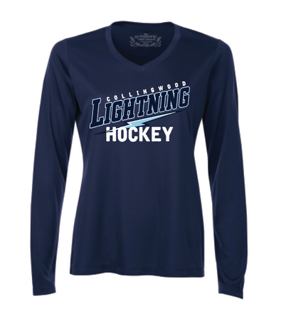 Collingwood Lightning - Longsleeve Tech - Slant Logo