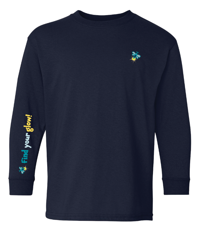Illuminated Learning - Navy Long Sleeve T-Shirt