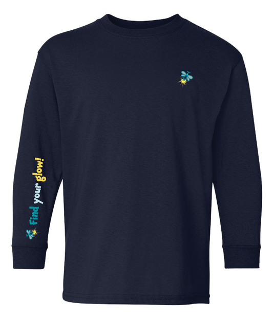 Illuminated Learning - Navy Long Sleeve T-Shirt