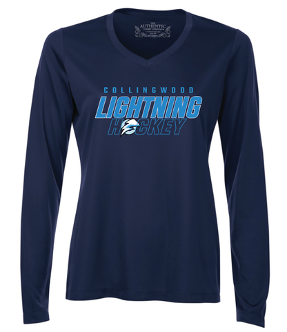 Collingwood Lightning - Longsleeve Tech - Varsity Logo