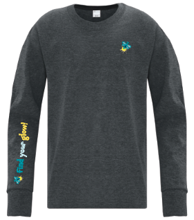 Illuminated Learning - Charcoal Long Sleeve T-Shirt
