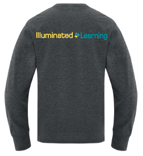 Illuminated Learning - Charcoal Long Sleeve T-Shirt