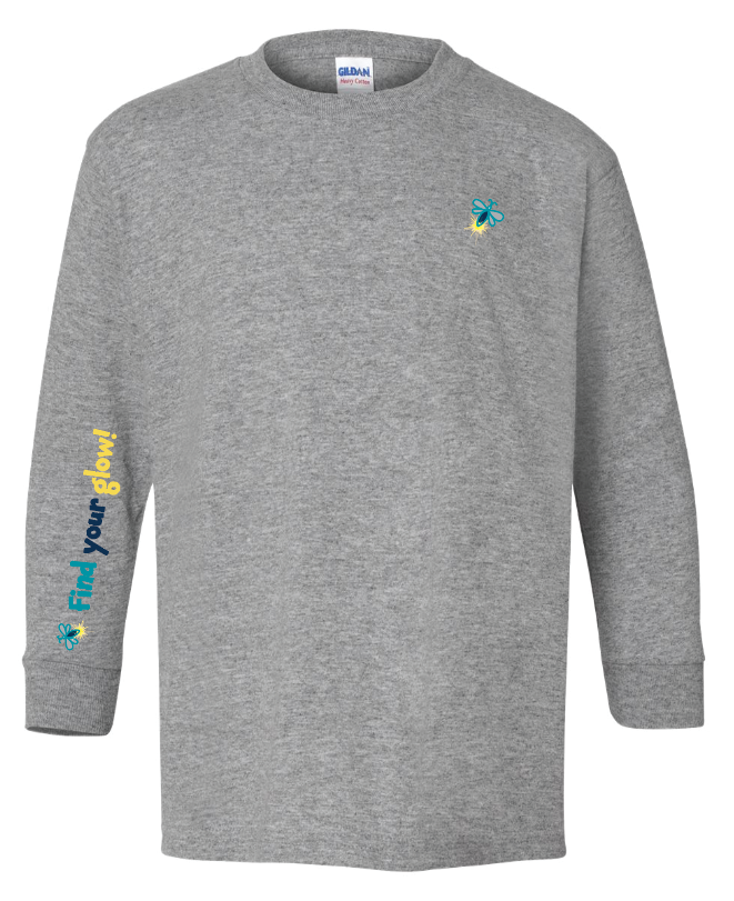 Illuminated Learning - Grey Long Sleeve T-Shirt