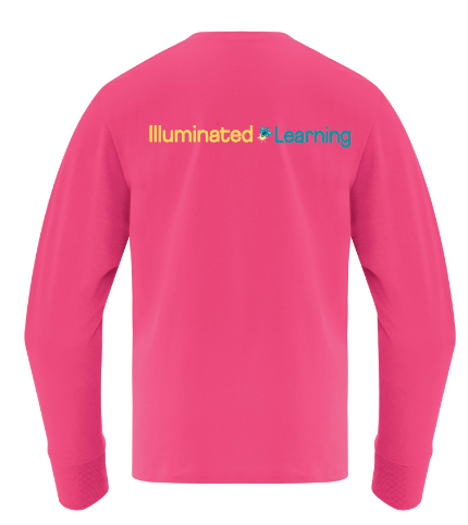 Illuminated Learning - Pink Long Sleeve T-Shirt