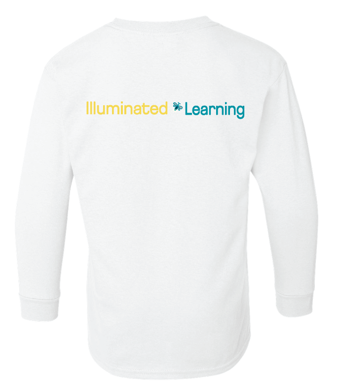 Illuminated Learning - White Long Sleeve T-Shirt
