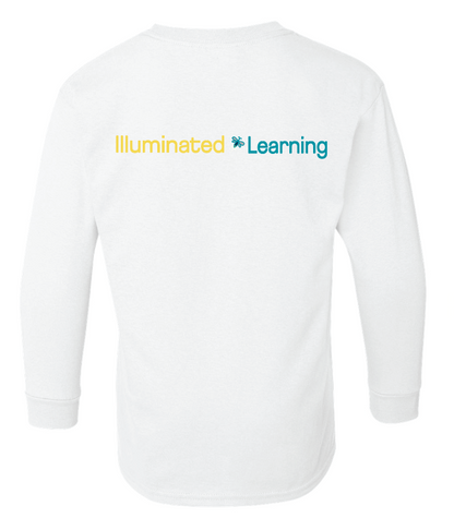 Illuminated Learning - White Long Sleeve T-Shirt
