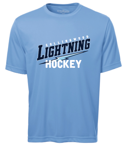 Collingwood Lightning - Short Sleeve Tech - Slant Logo