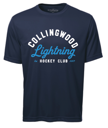 Collingwood Lightning - Short Sleeve Tech - Arched Logo