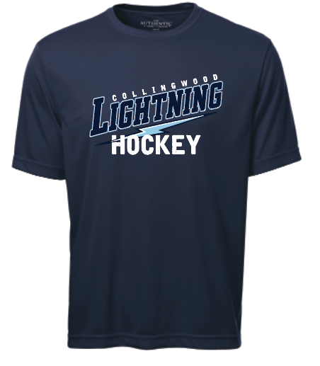 Collingwood Lightning - Short Sleeve Tech - Slant Logo