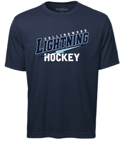 Collingwood Lightning - Short Sleeve Tech - Slant Logo