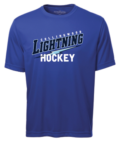 Collingwood Lightning - Short Sleeve Tech - Slant Logo