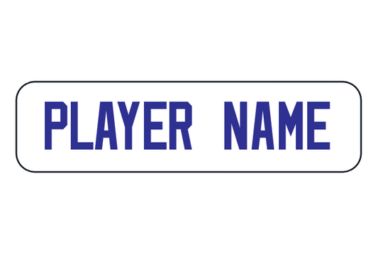 Lightning Name Bar - White