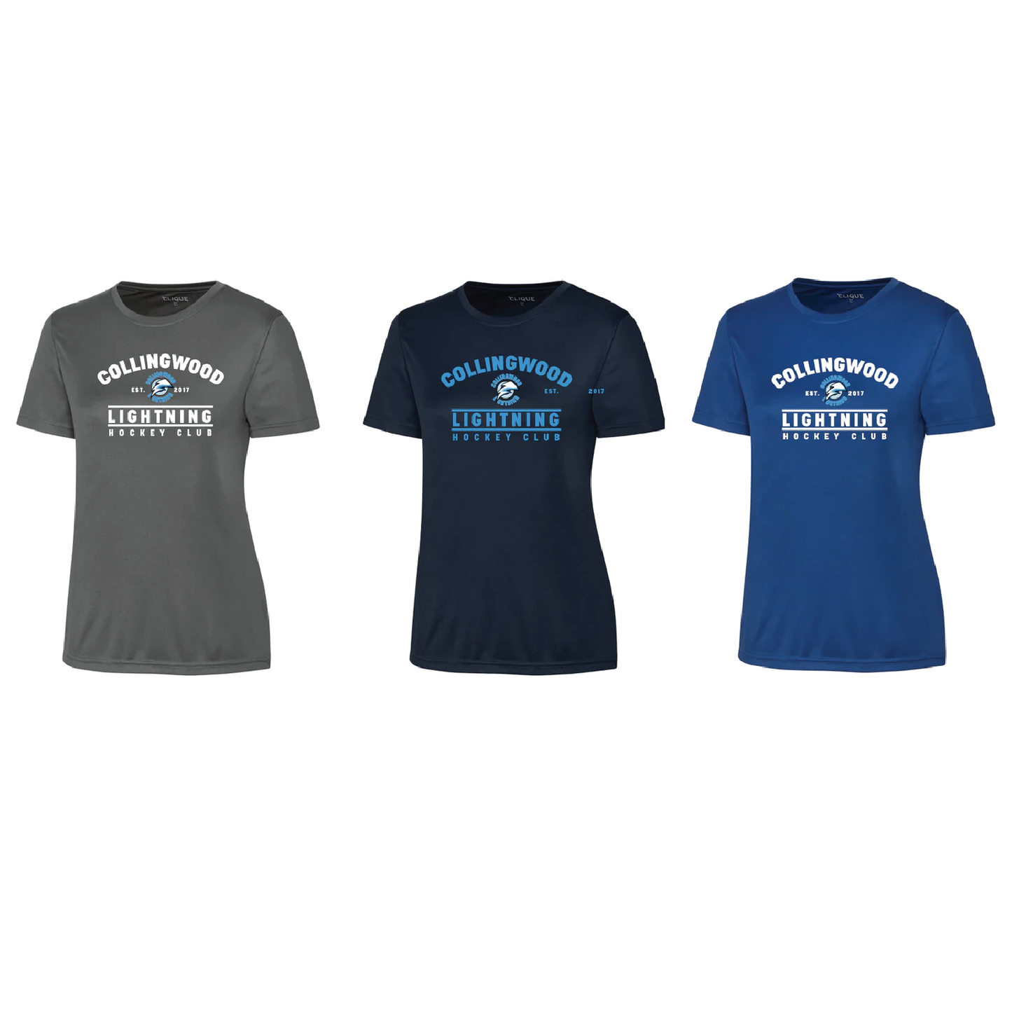 Collingwood Lightning Performance T shirt The Uniform Factory